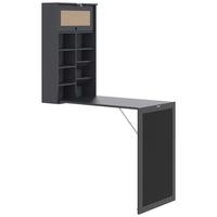 Schreibtisch Emil B402196-14 - Anthrazit, MODERN, Holzwerkstoff (50/80-156/18,5-92cm)