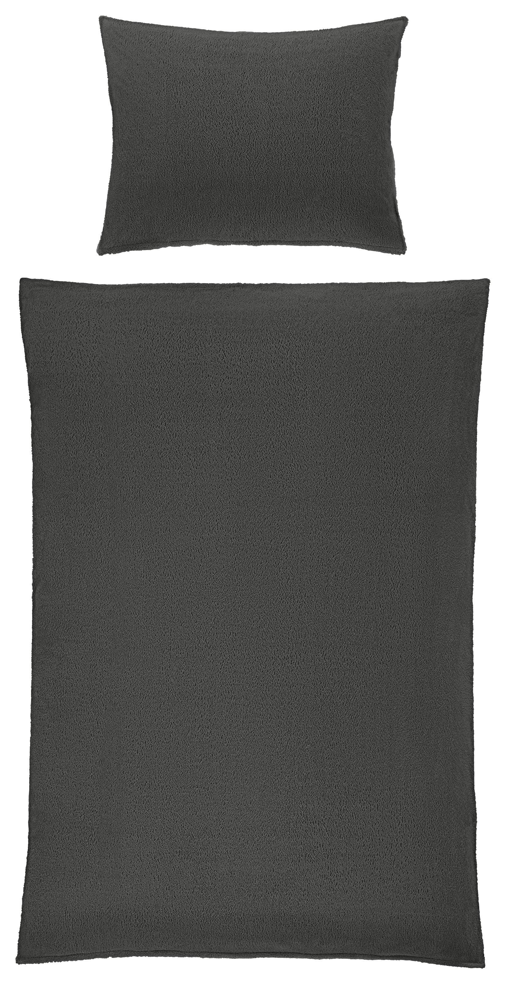 Wendebettwäsche Luisa - Anthrazit/Hellgrau, ROMANTIK / LANDHAUS, Textil (140/200null) - James Wood