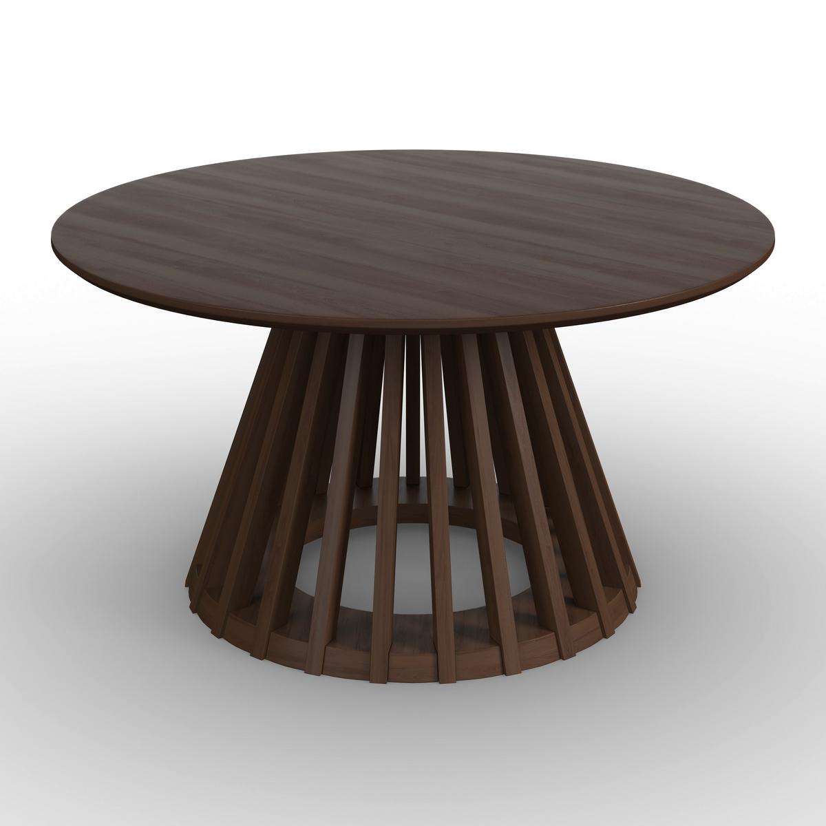 Konferenčný stolík Ennio, P: 80 cm - farba vlašského orecha, Modern, kov/drevo (80/40cm) - Bessagi Home