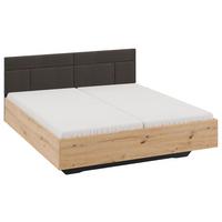 Bett Karpo - Eiche Artisan, MODERN, Holzwerkstoff/Textil (160/200cm)