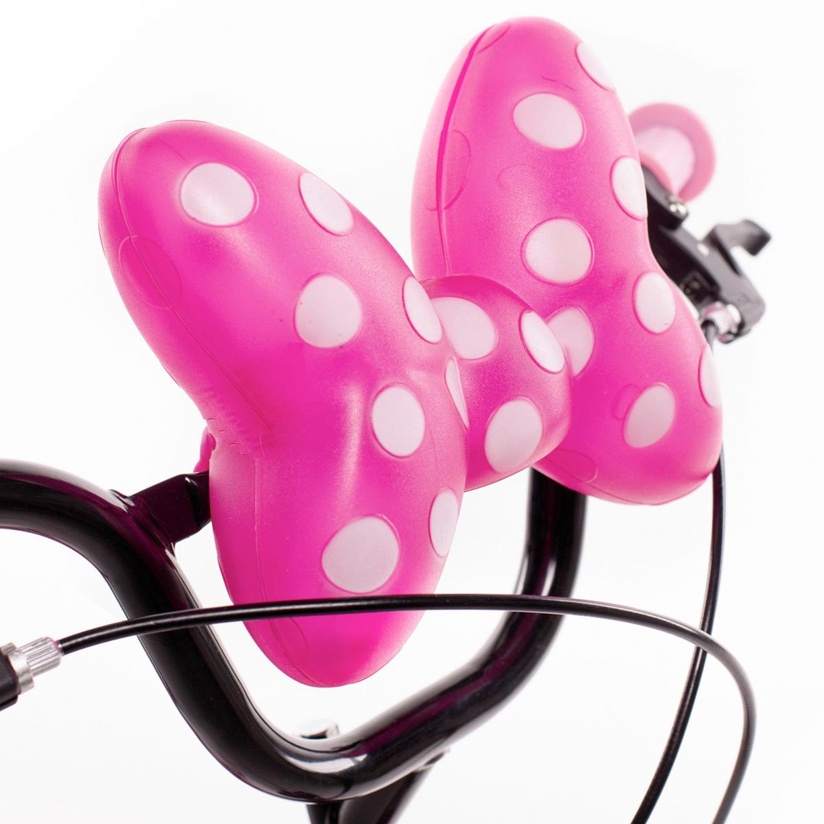 Kinderfahrrad mit Stützrädern Huffy Minnie 12 Zoll - Pink, Basics, Metall (54/84,5/73,5cm)