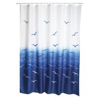 Duschvorhang in Grau Textil/Mischgewebe - Grau, Basics, Textil (180/200cm) - MSV