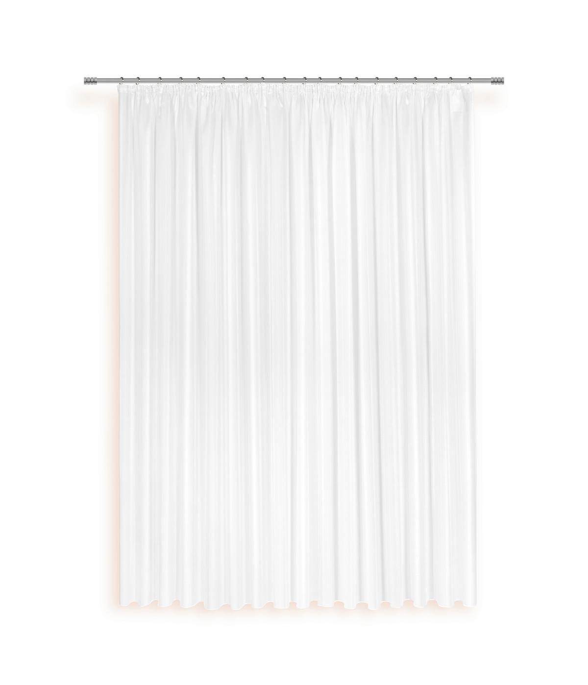 Store Transparent One Bxl: 300x175 Cm - Weiß, KONVENTIONELL, Textil (300/175cm) - Ondega