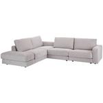 Ecksofa Vigo mit Rückenkissen Beige - Beige, MODERN, Textil (260/314cm) - Luca Bessoni