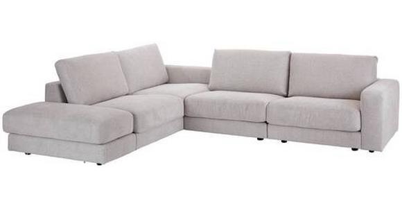 Ecksofa Vigo mit Rückenkissen Beige - Beige, MODERN, Textil (260/314cm) - Luca Bessoni