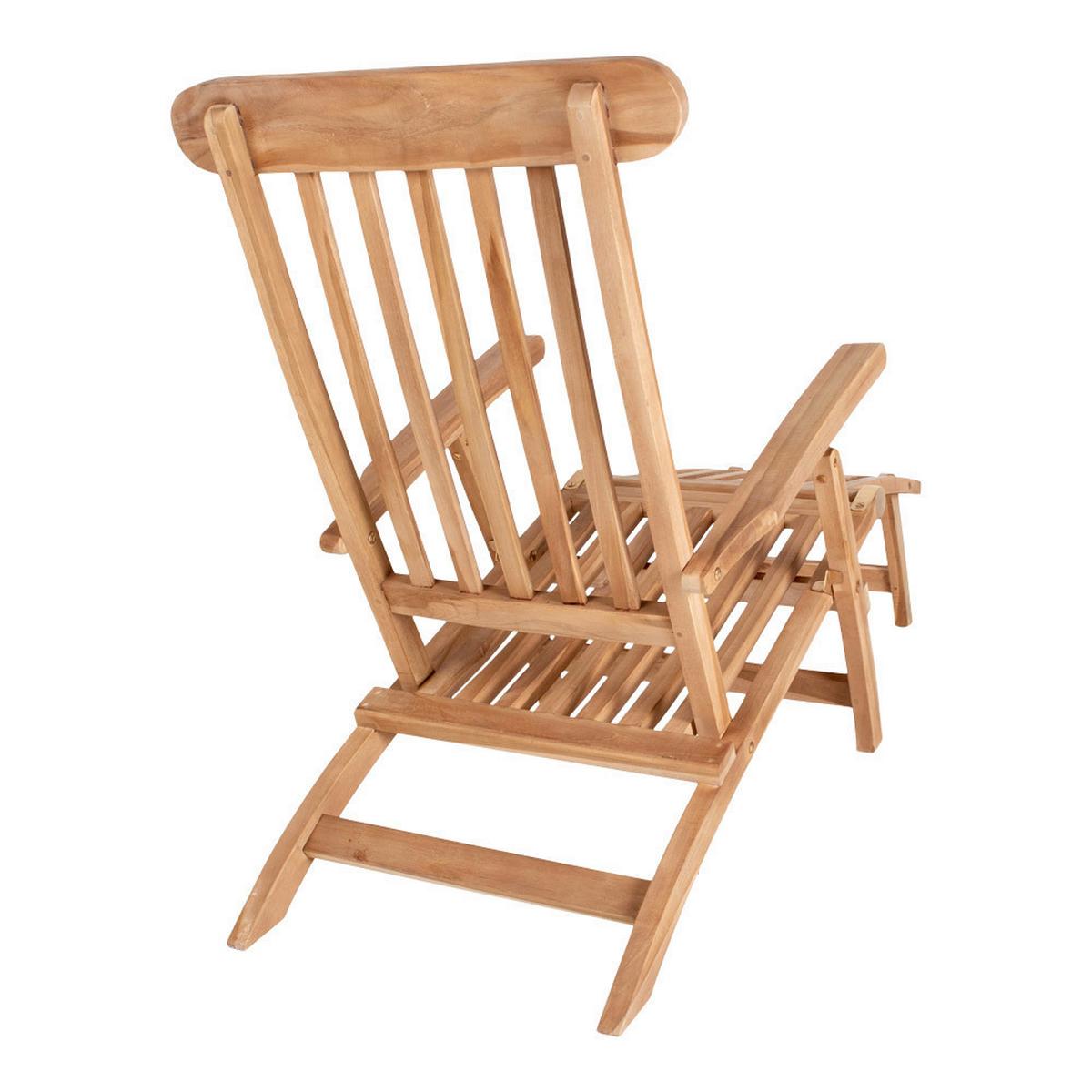 Gartenliege Arrecife Braun B: 60 Cm - Braun, MODERN, Holz (60/95/150cm) - MID.YOU