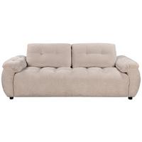 Štýlová pohovka ALBA, sivobéžová, max. do 360 kg - čierna/sivobéžová, Modern, drevo/textil (210/84/106cm) - Mömax