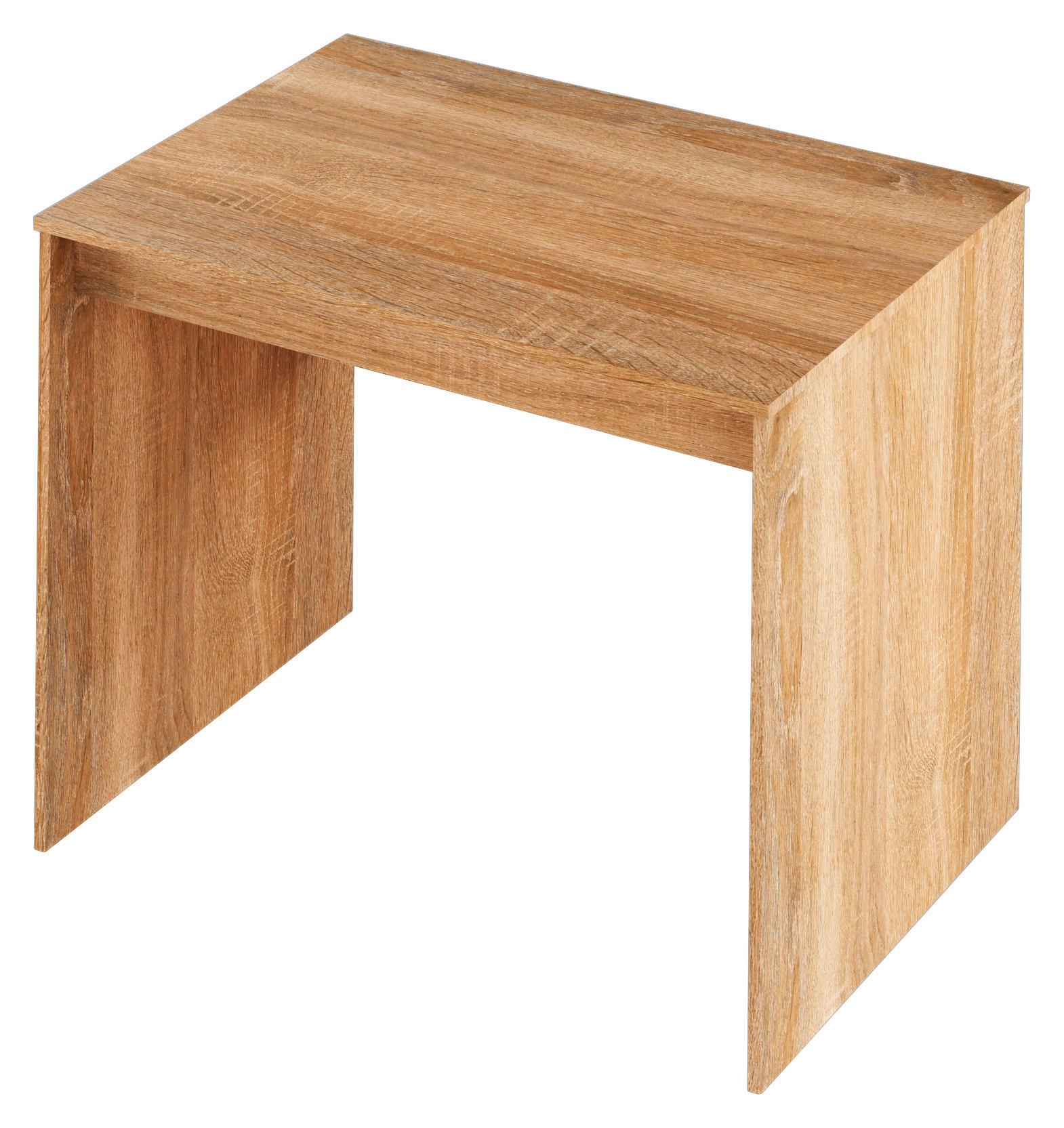 Písací stôl AUREL - farba duba, Modern, kompozitné drevo (100/77/70cm)