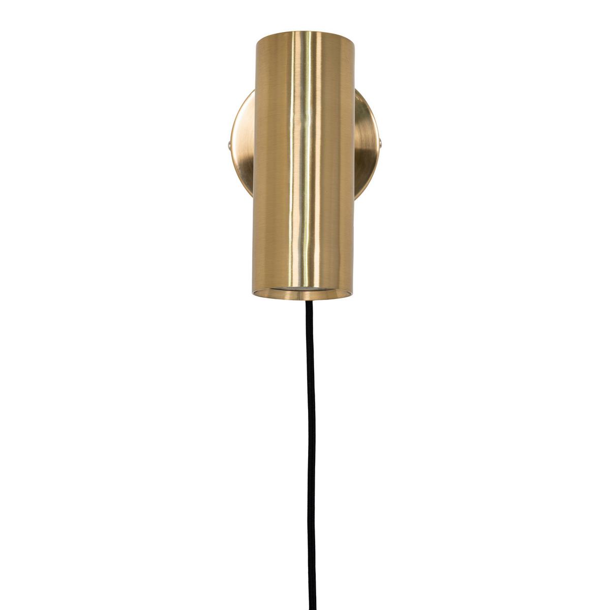 Wandleuchte Paris Wall Lamp - Messingfarben, Basics, Metall (15/22/10cm)