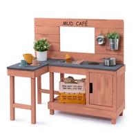 Matschküche Coffee Corner Holz, LxBxH: 100x60x95 cm - Altrosa, Basics, Holz (100/60/95cm) - MUDDY BUDDY