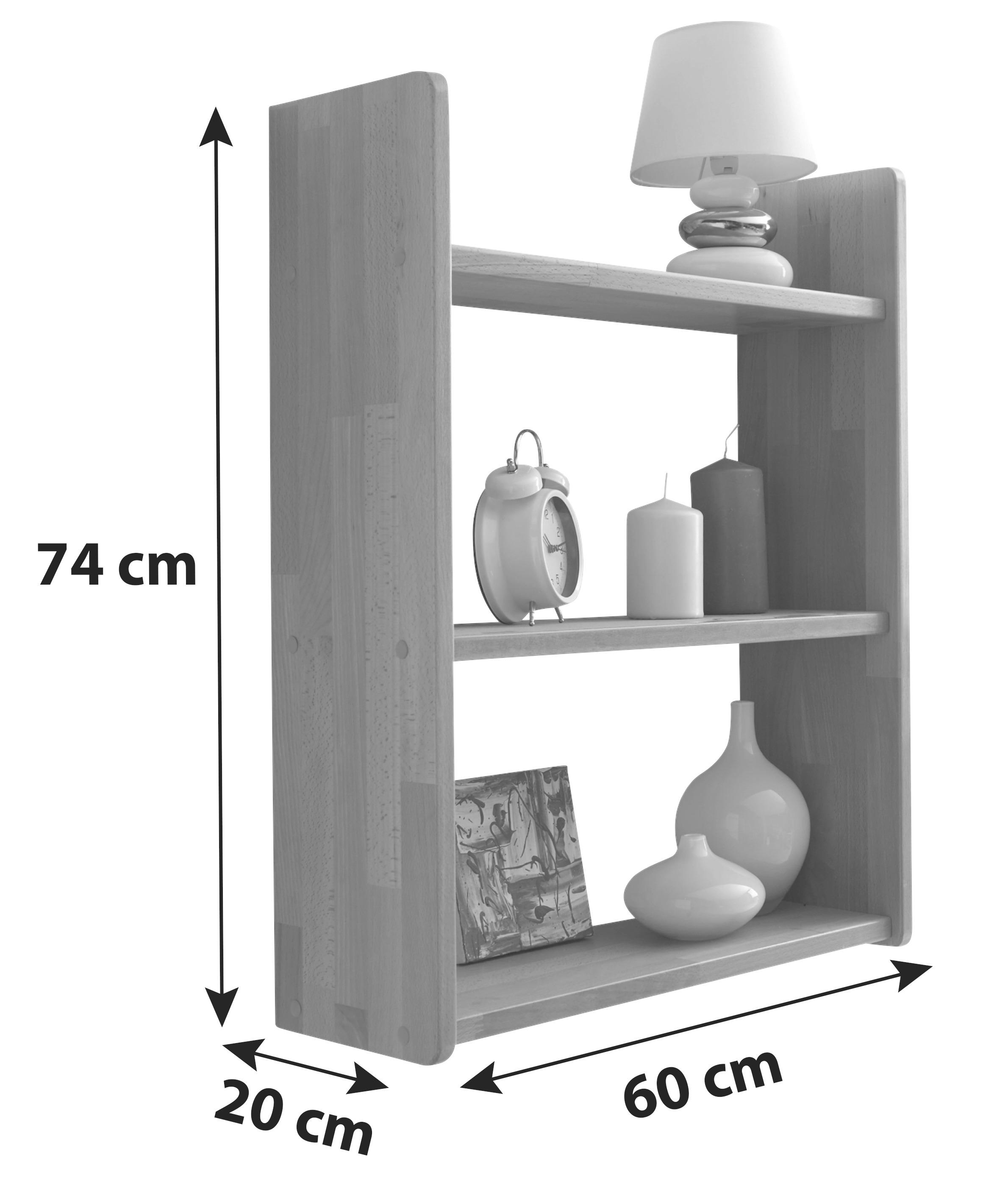 Wandregal mit Maßen