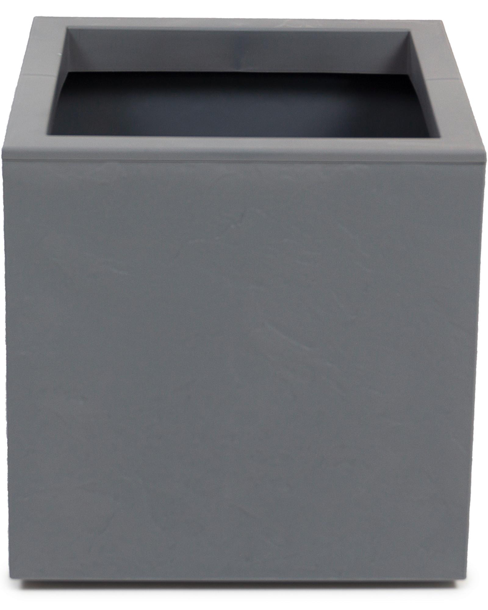 Übertopf Kunststoff Grau Wetter-/ Und Uv-Beständig - Grau, Basics, Kunststoff (30/30/30cm)