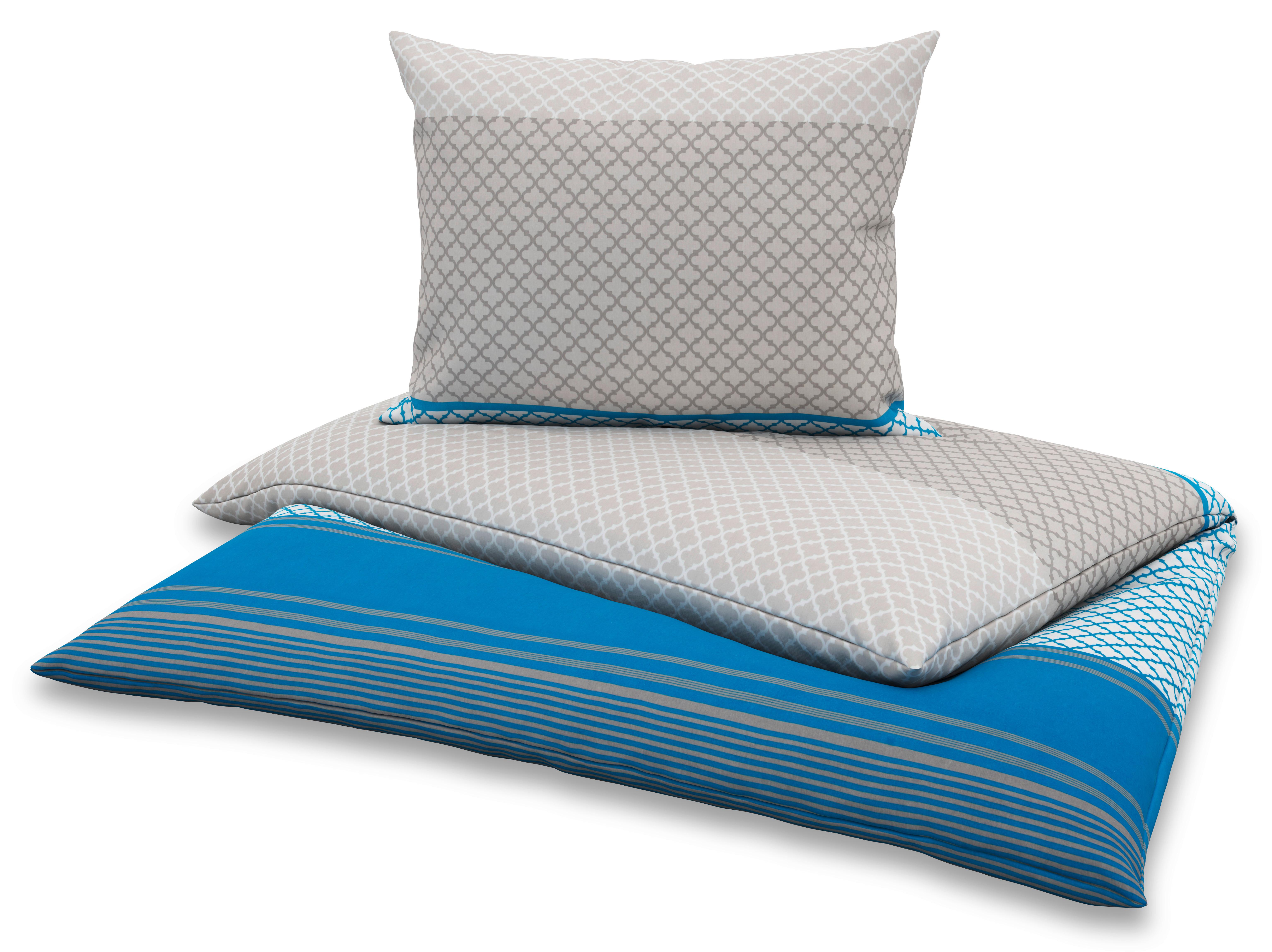 Bettwäsche Amelia - Blau, MODERN, Textil - Luca Bessoni