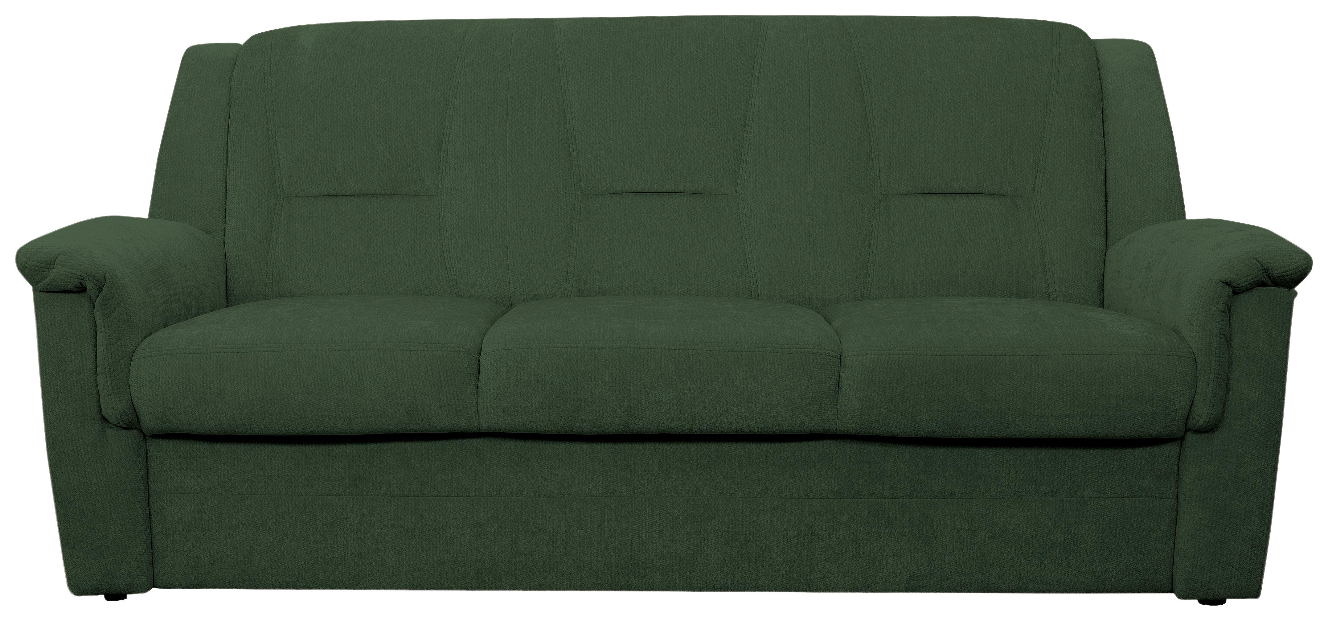 3-SITZER-SOFA Rafael, Dunkelgrün B: 209 cm - Dunkelgrün/Beige, Trend, Textil (209/95/95cm)