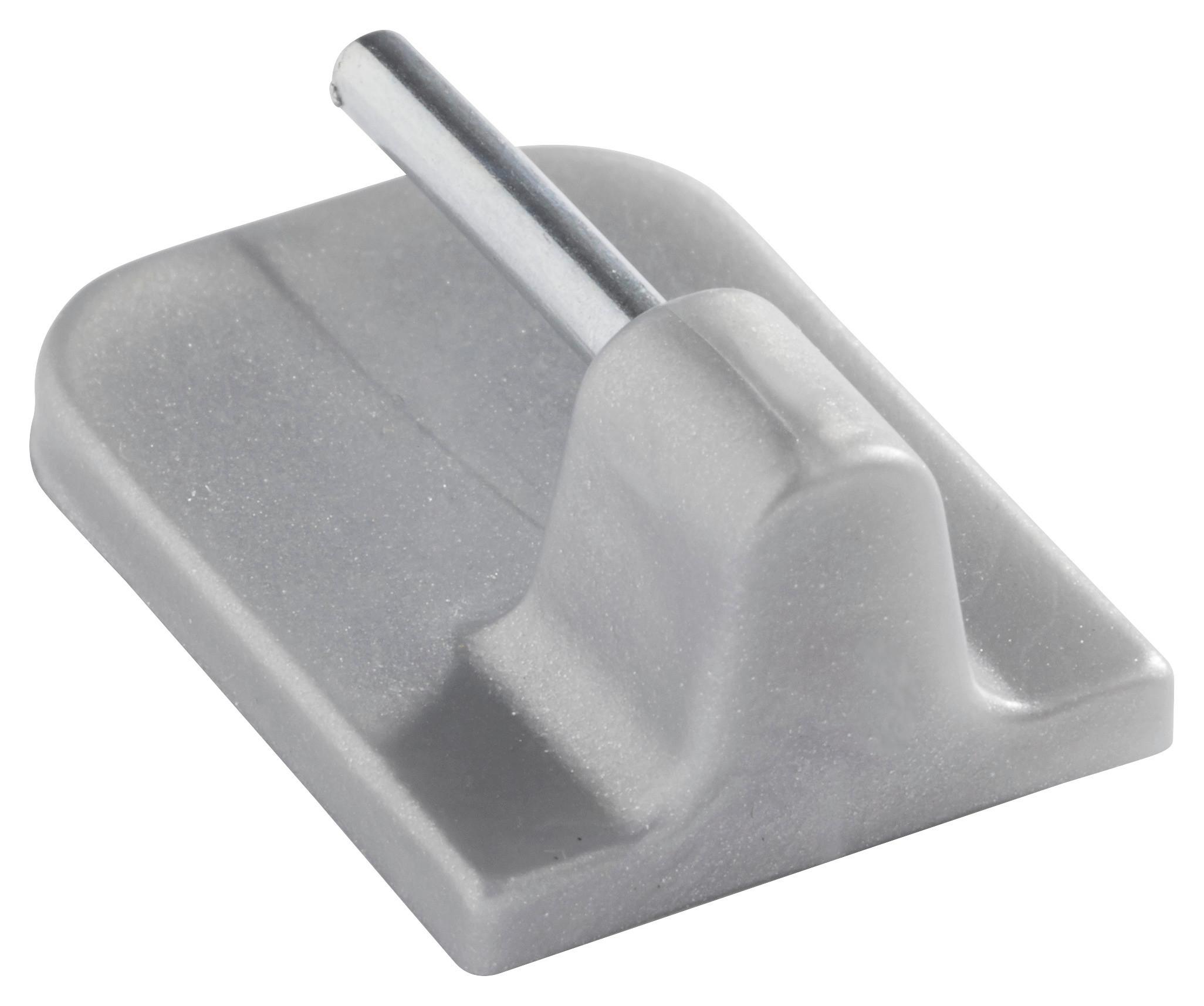 Samolepiaci Háčik Kurt - strieborná, plast (1/2.3cm) - Modern Living