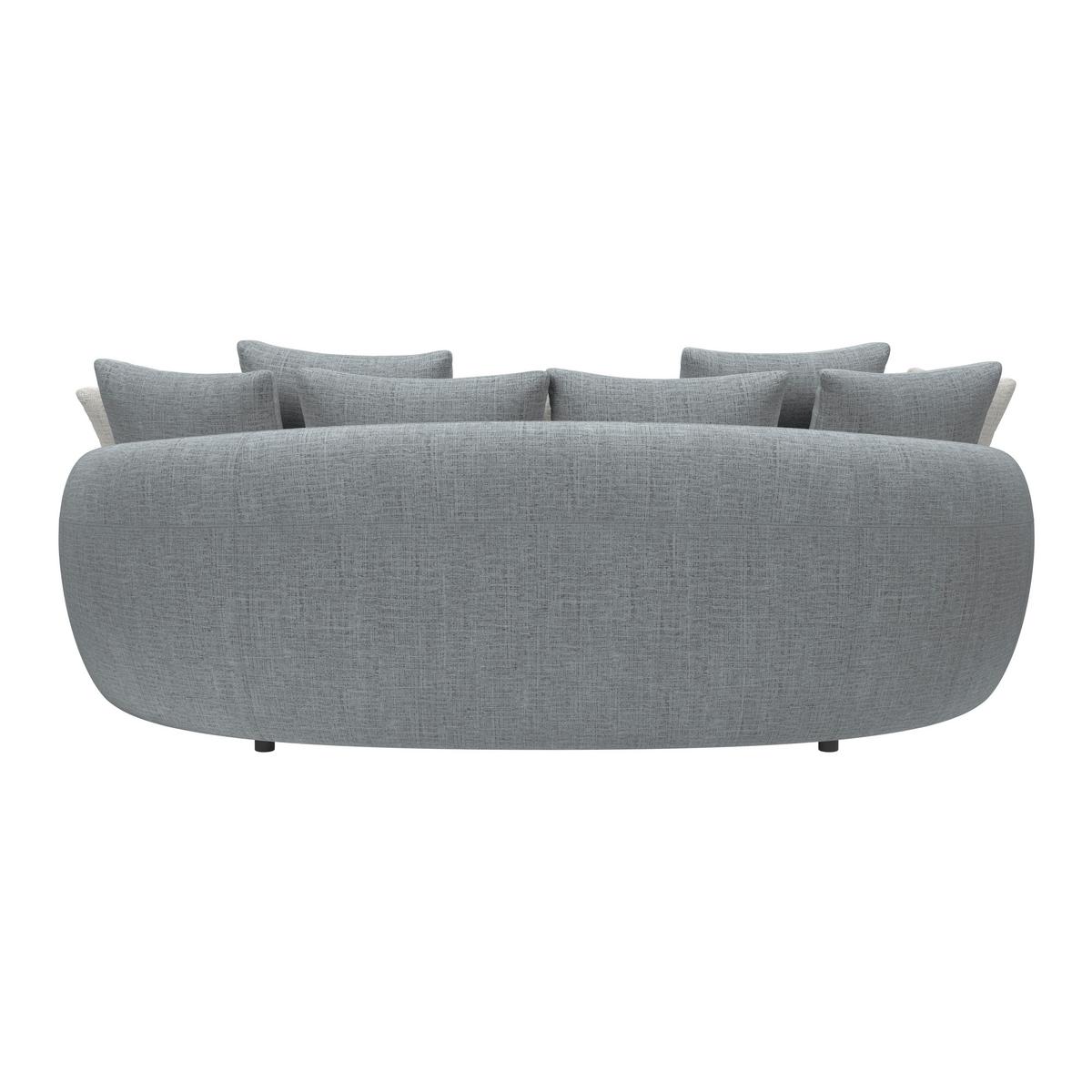 Mega pohovka ARUBA 2, antracitová/sivá ženilka - čierna/antracitová, Trend, textil/plast (238/80/140cm) - Luca Bessoni