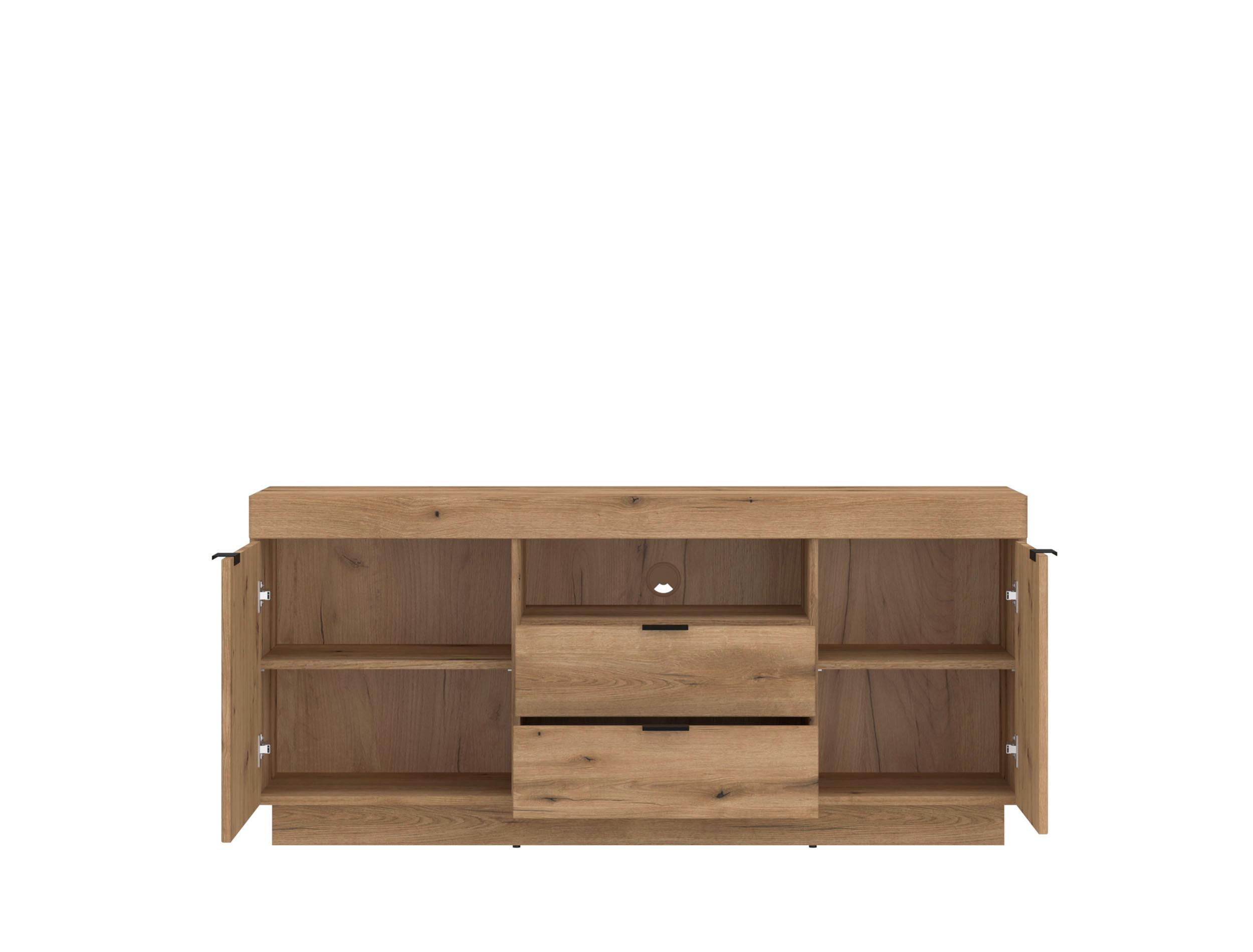 TV-Element Delamar Eichefarben Dekor B: 146 cm - Eichefarben, Trend, Holzwerkstoff (146/66,6/39,6cm)