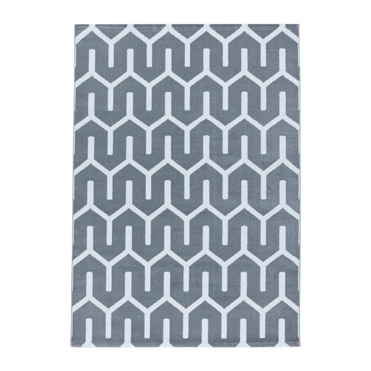 Webteppich Grau Costa 160x230 Cm - Grau, Design, Textil (160/230cm)