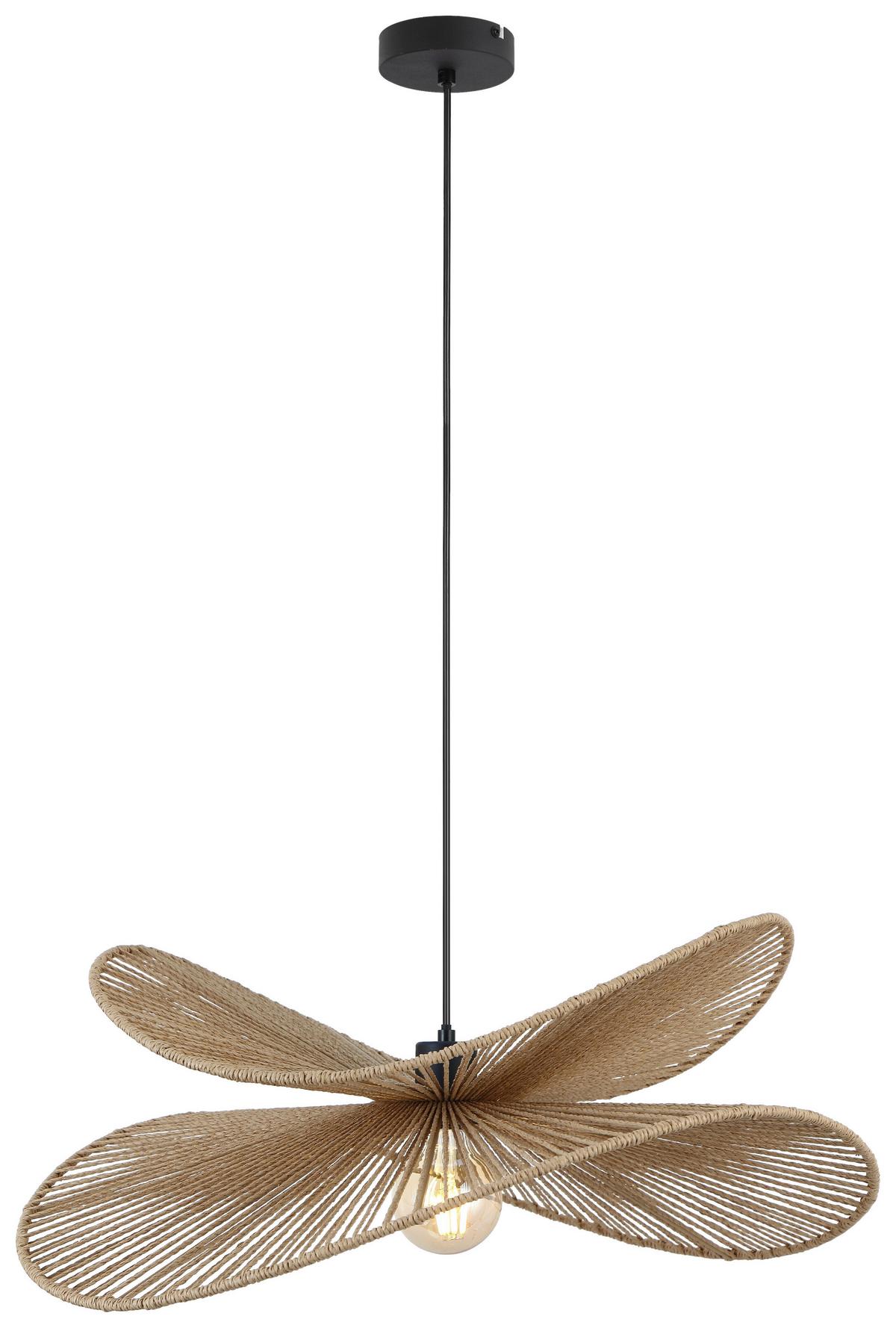 ZÁVESNÉ SVIETIDLO BLI - hnedá/čierna, Modern, kov/papier (60/120cm) - Mömax