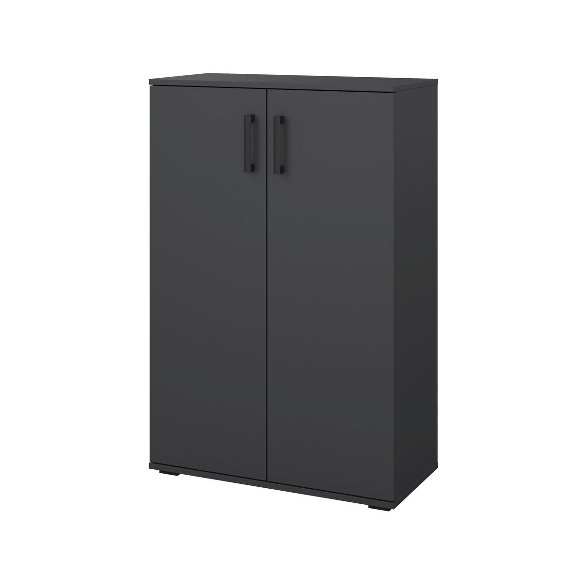 SKRINKA NA TOPÁNKY BOBBY II - antracitová, Konventionell, drevo (70/106/33,4cm) - Mömax