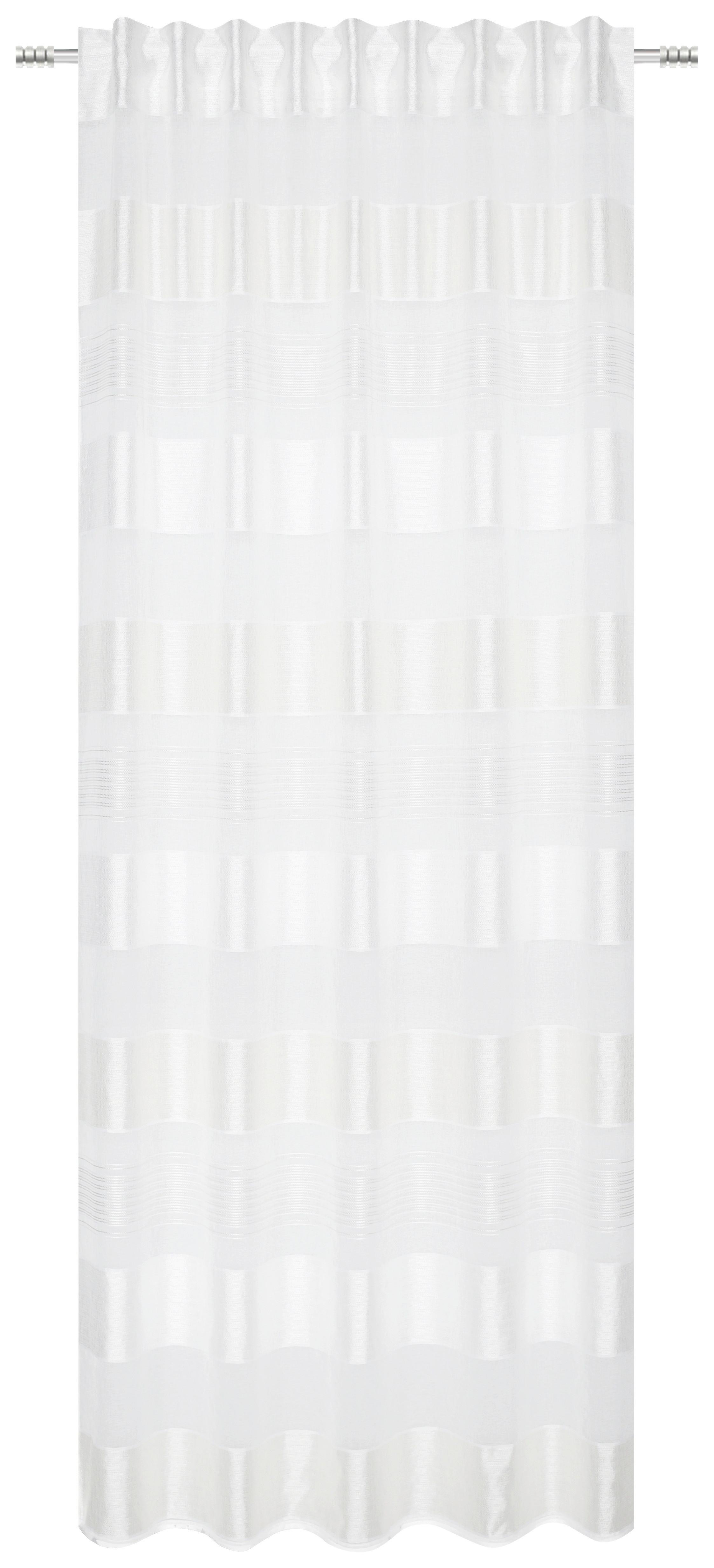 Készfüggöny Kristina - fehér, Modern, textil (140/245cm) - Luca Bessoni