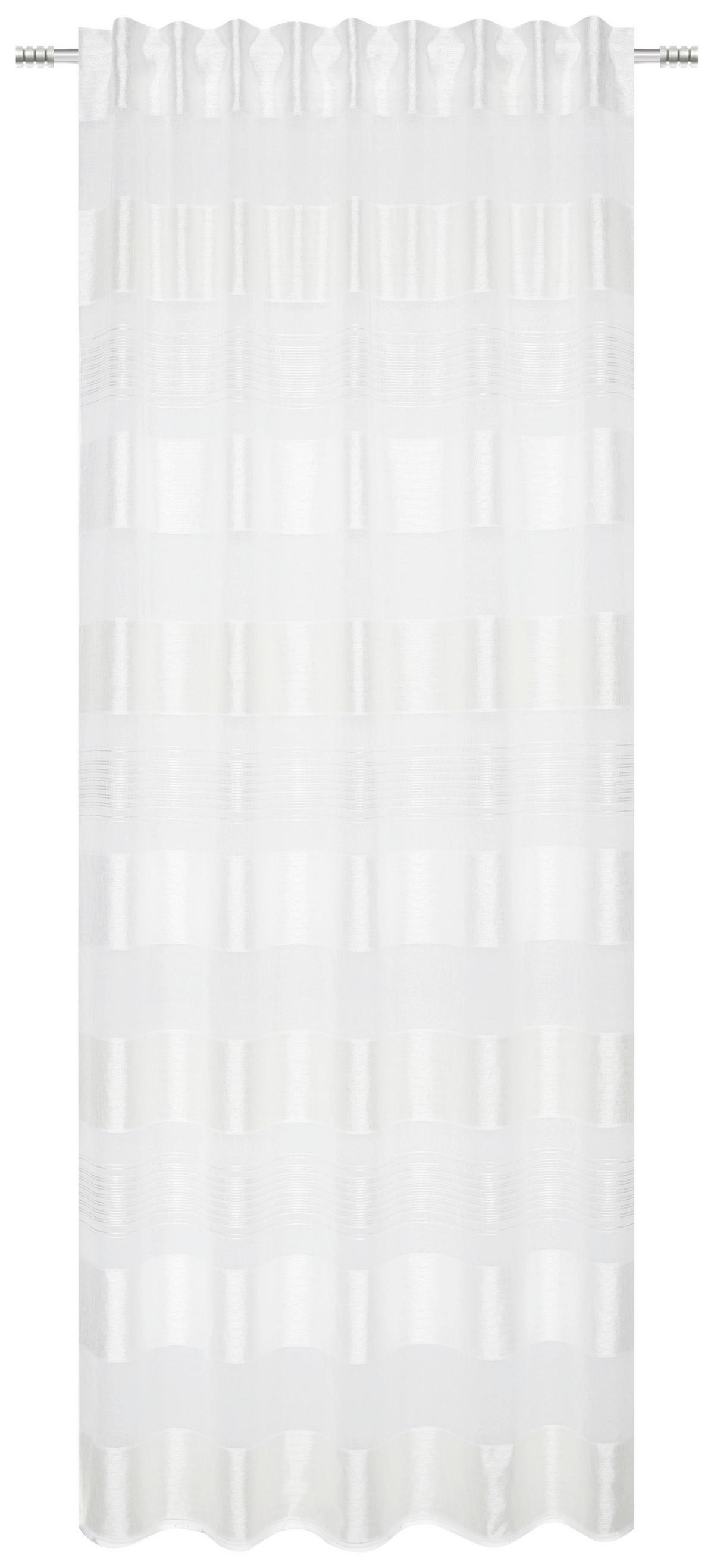 Fertigvorhang Kristina - Weiß, MODERN, Textil (140/245cm) - Luca Bessoni