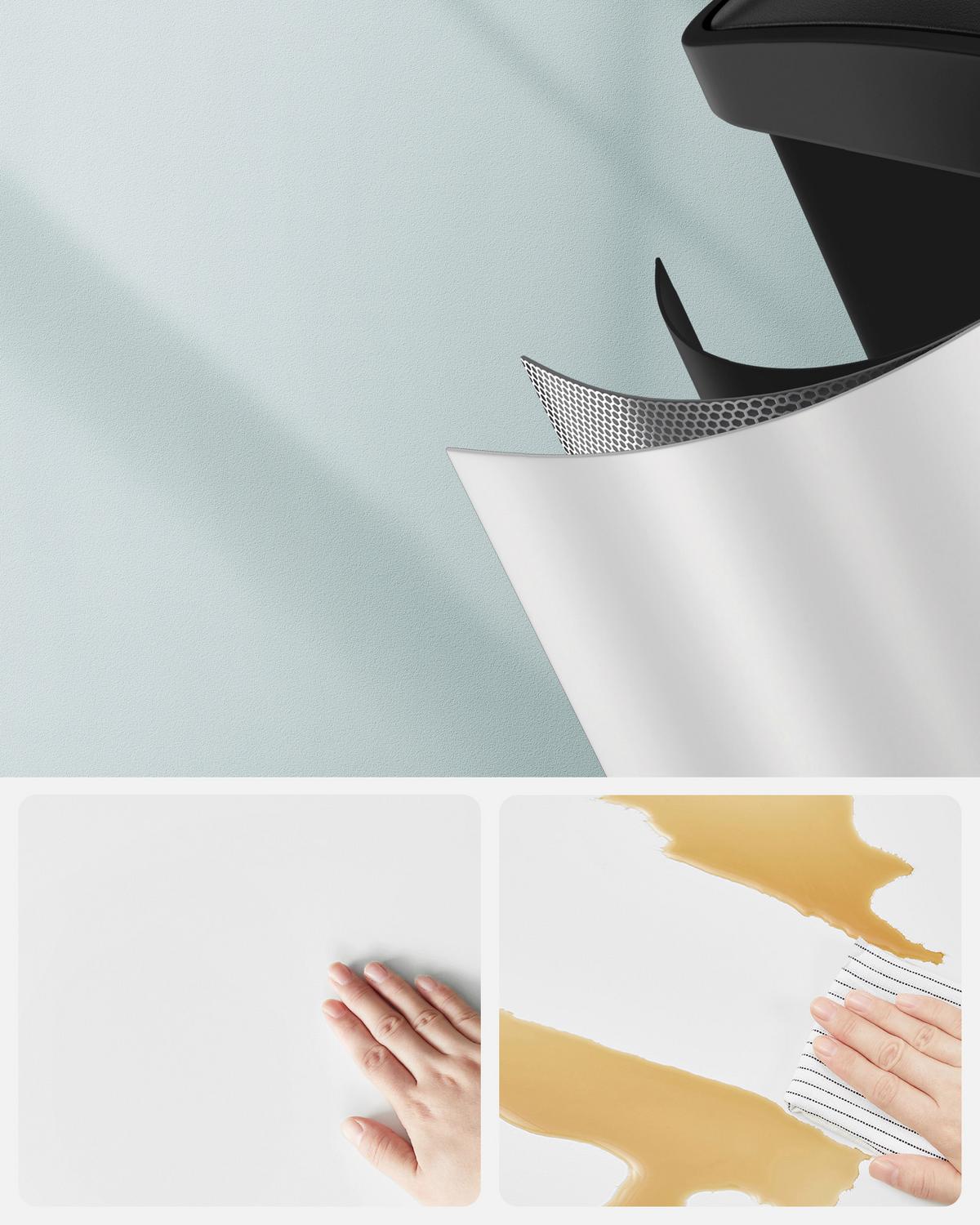 Abfallsammler Weiß B: 60,5cm - Weiß, Basics, Kunststoff/Metall (60,5/48,5/40,5cm)