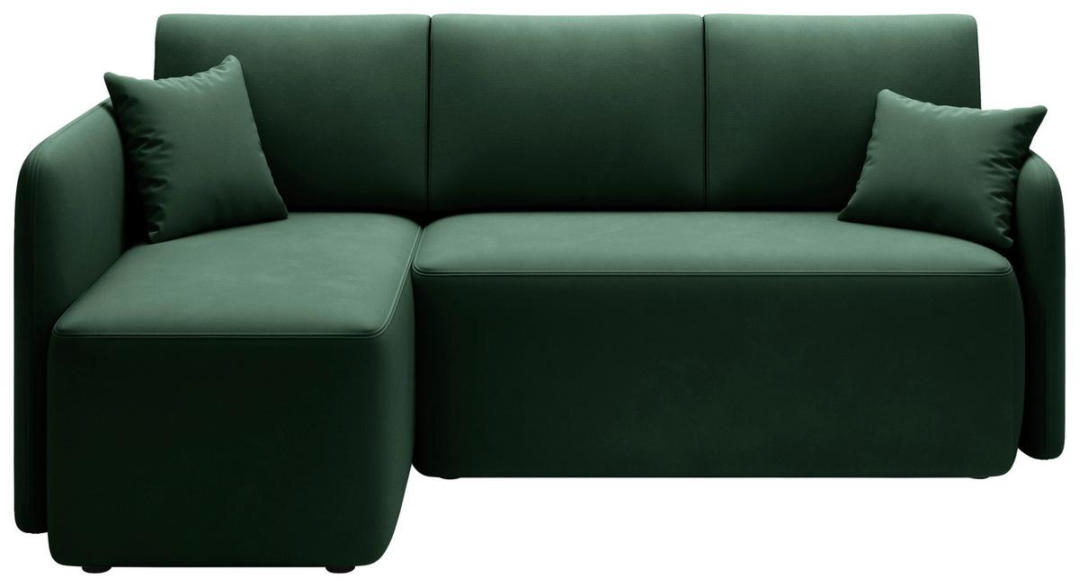 Ecksofa Hadson Grün S: 150x206 Cm - Schwarz/Grün, Design, Textil (150/206cm) - P & B