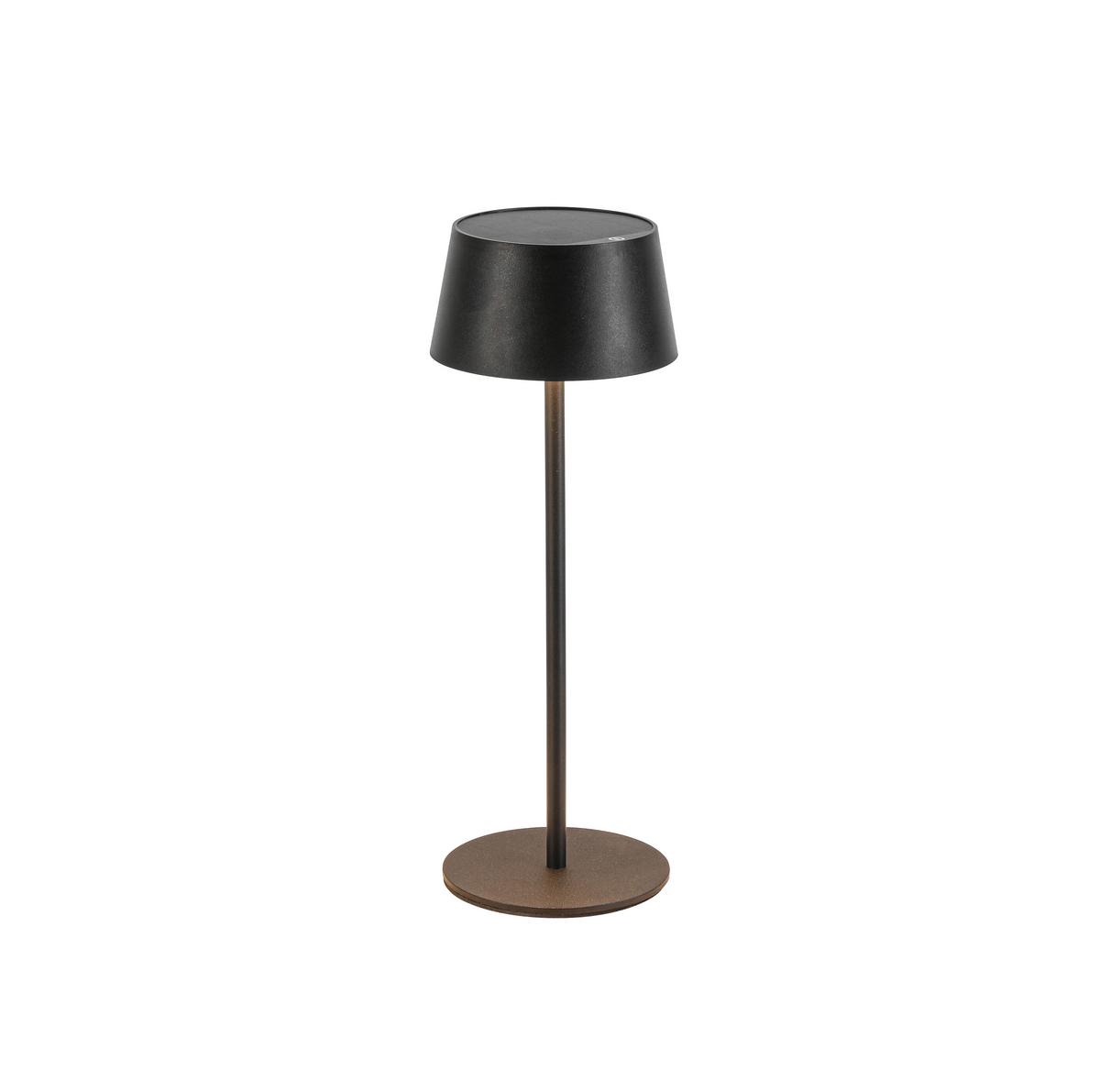 STOLNÍ LAMPA NA BATERIE LITZI - černá, Moderní, kov/plast (11,6/31,3cm) - Modern Living