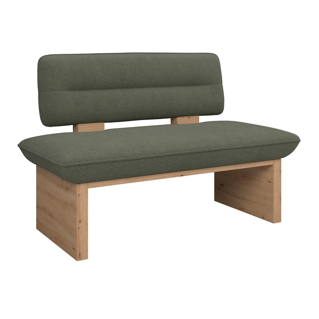 Sitzbank Beluna II Webstoff grün, B: 120cm