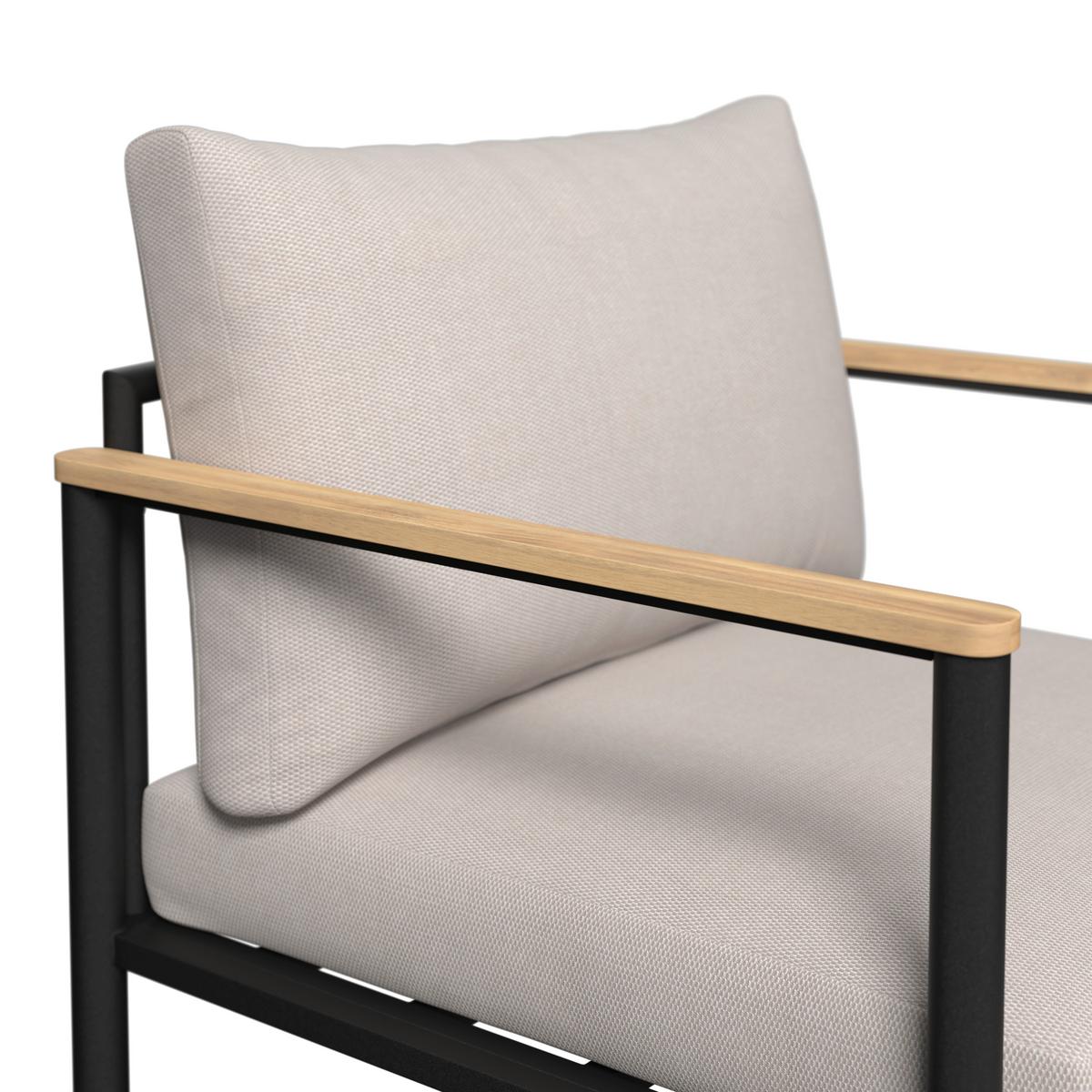 Loungegarnitur Tampa - Braun, MODERN, Holz/Textil (135,5/82/68cm) - Beldano