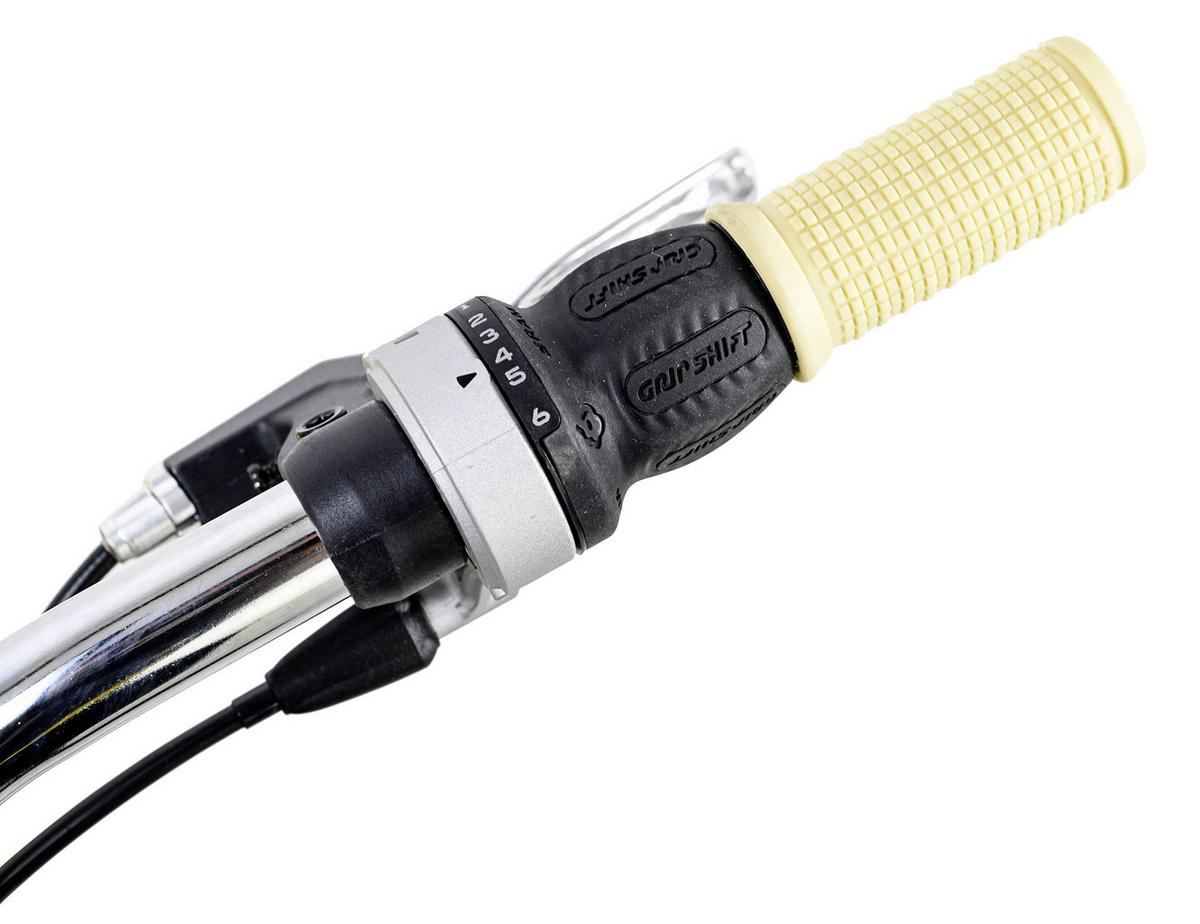 Citybike Damen 26 Zoll Cantaloupe Mit Korb 6 Gänge - Gelb/Weiß, Basics, Metall (180/70cm) - Da Capo