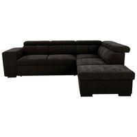 Ecksofa Sirius L schwarz, 267x218cm - Eichefarben/Schwarz, KONVENTIONELL, Holz/Holzwerkstoff (267/218cm)