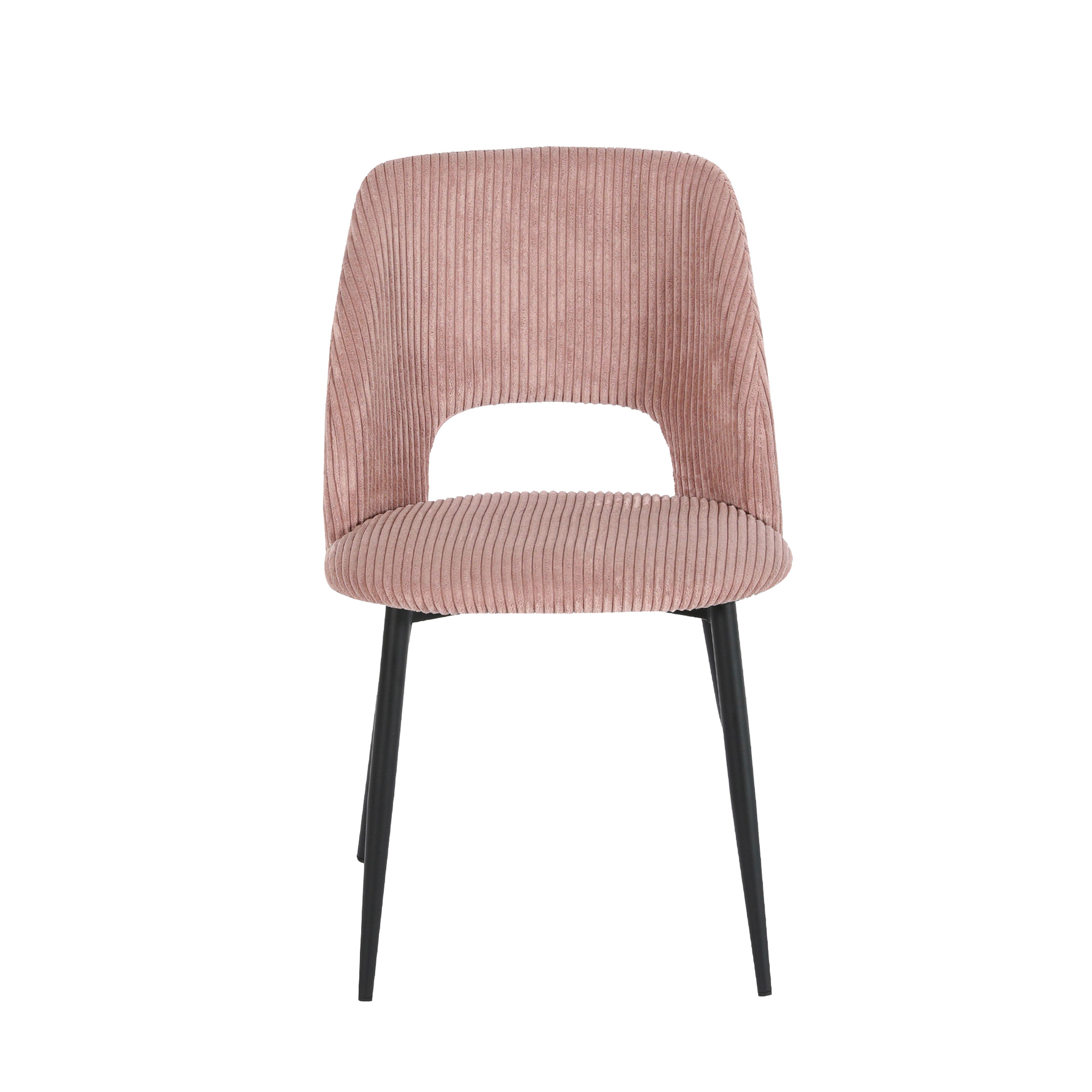 STOLIČKA ZOE - čierna/ružová, Lifestyle, kov/textil (51/82/57cm) - Mömax
