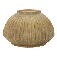 Vase Breeze Pot Olivgrün B: 40 Cm - Olivgrün, Basics, Metall (40/26.5/40cm)