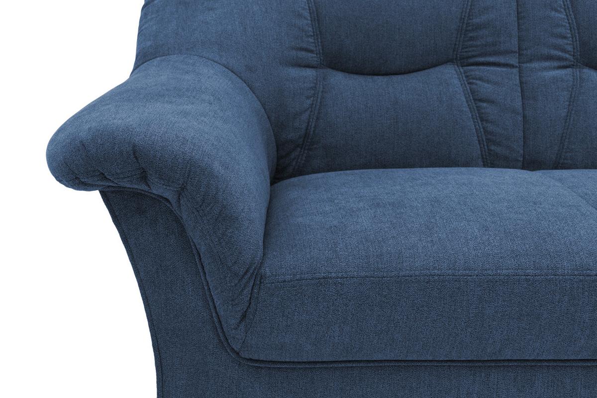 Ecksofa Sarafina Dunkelblau S: 190x240 Cm - Schwarz/Dunkelblau, KONVENTIONELL, Textil (190/240cm) - MID.YOU