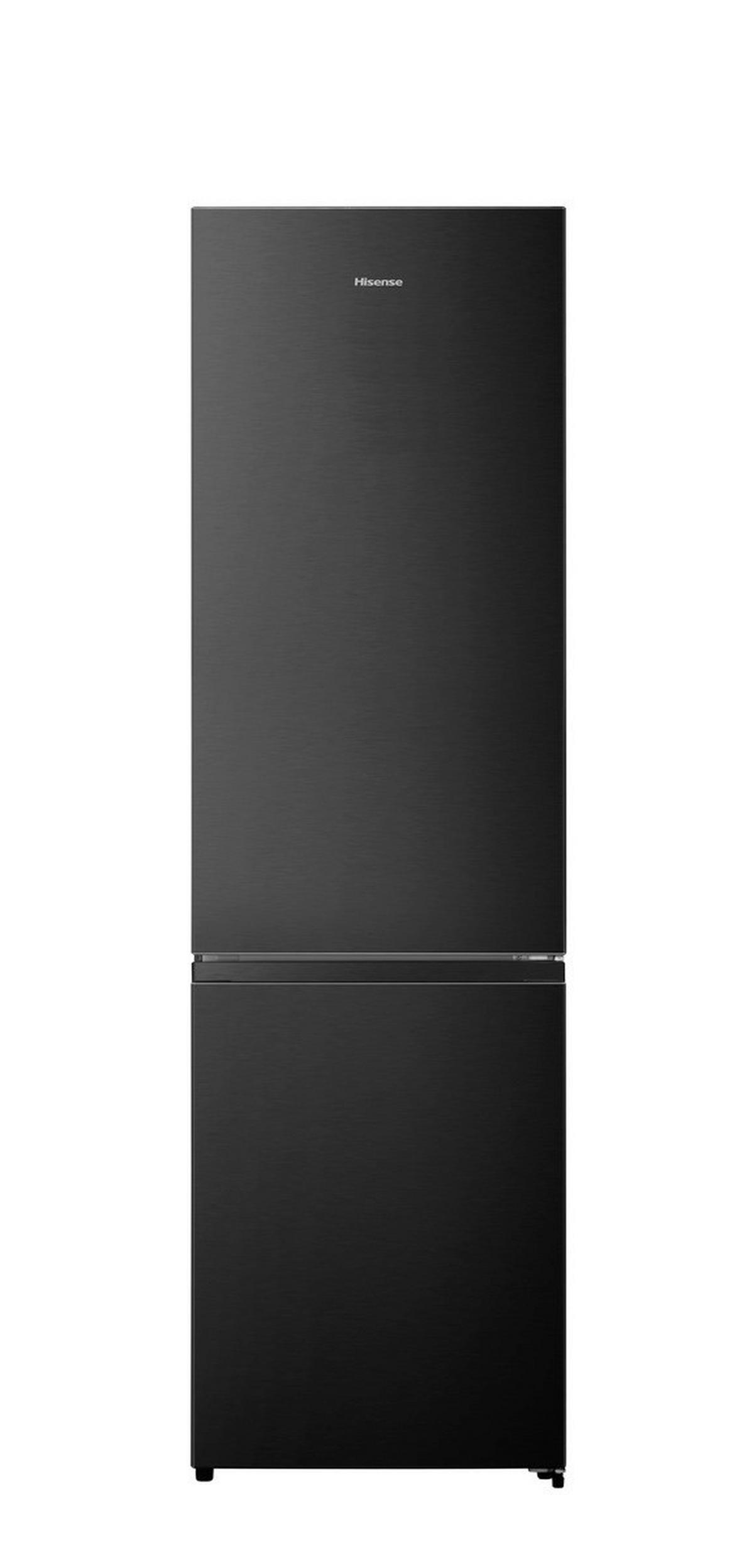 Kühl-gefrier-kombination Schwarz B: 59,5cm - Schwarz, Trend, Metall (59,5/201,7/57,9cm) - Hisense