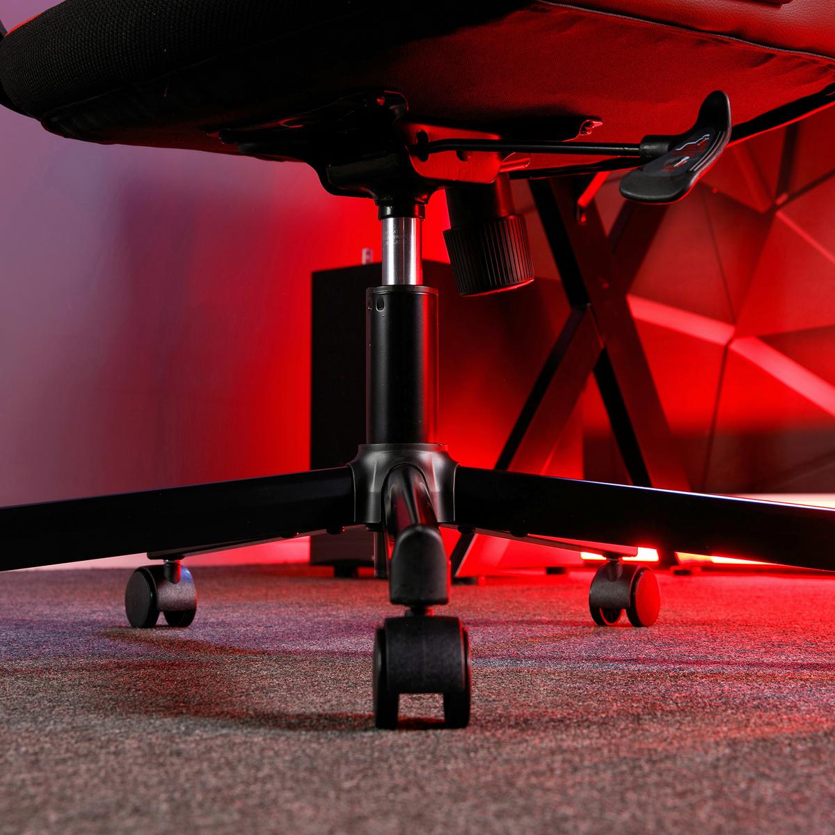 Gaming Stuhl Helix Mit Kissen Blau/schwarz - Blau/Schwarz, MODERN, Kunststoff/Textil (68/112,5/72cm) - X Rocker