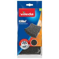 Schwamm Vileda-Glitzi Inox - Schwarz, Basics, Metall (2,0/11,5/24,5cm) - Vileda