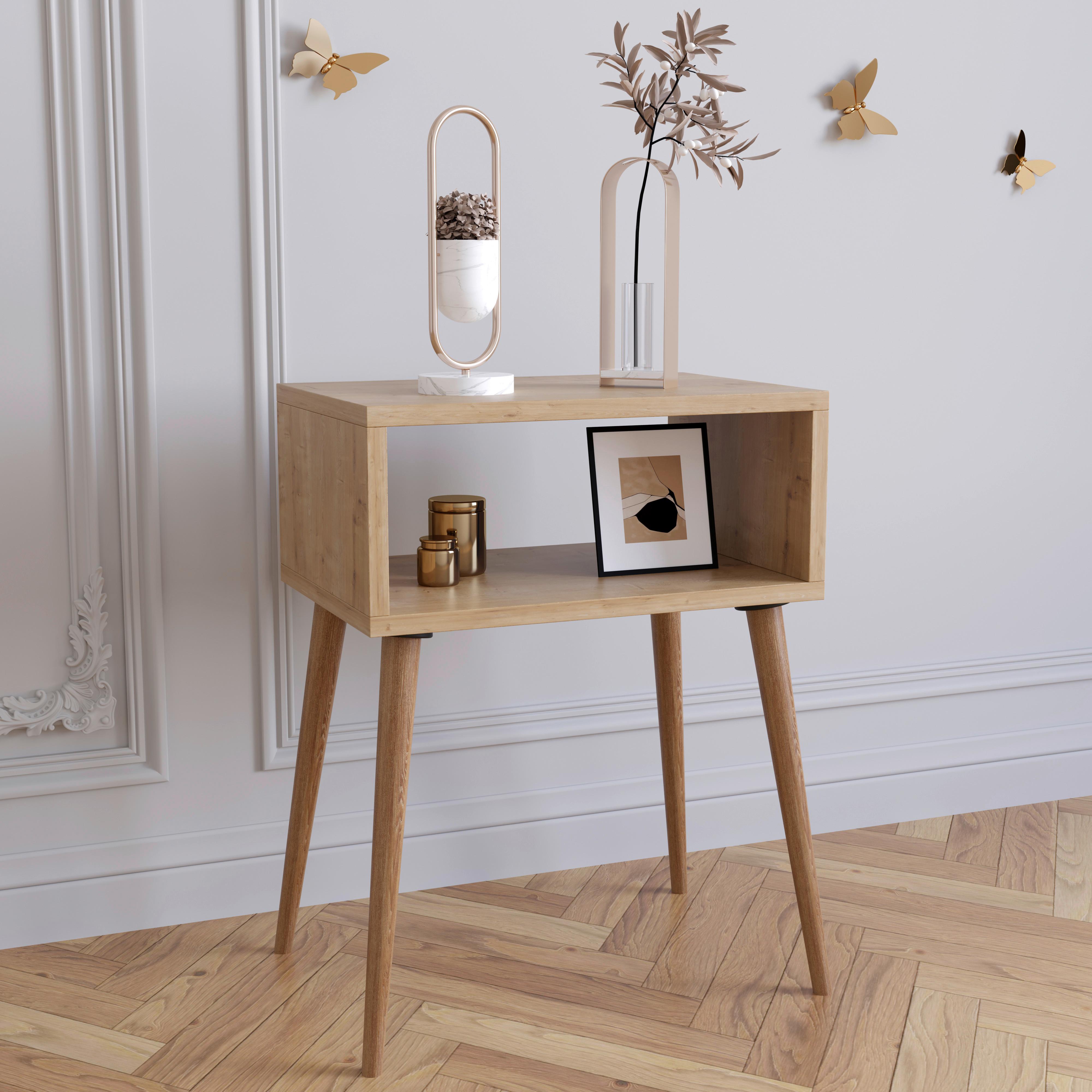 Nachttisch Singol M - Honigeiche, MODERN, Holzwerkstoff (44,5/60/30cm) - MID.YOU