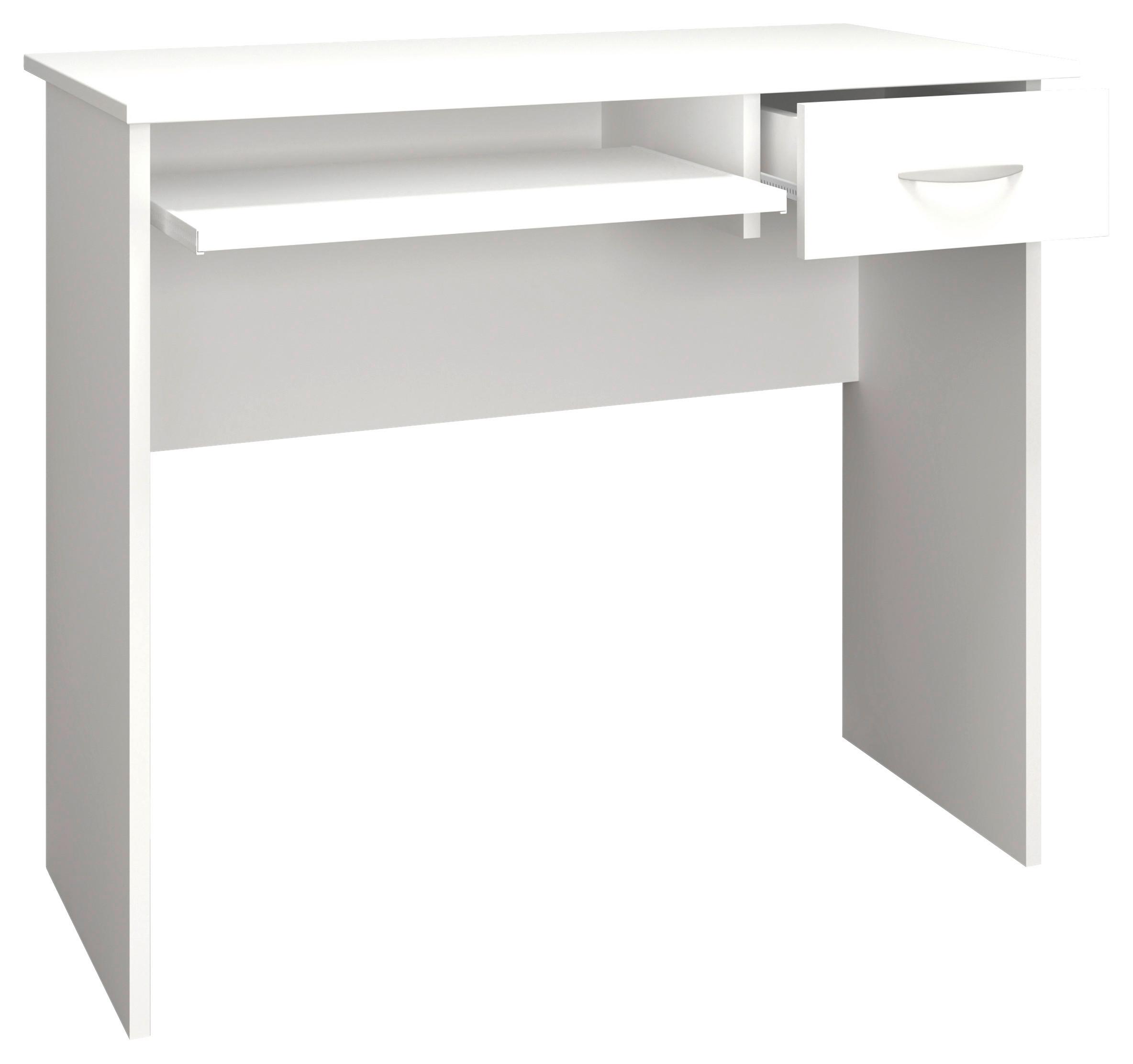 Schreibtisch B 50 Cm H 75 Cm Arusa Weiß