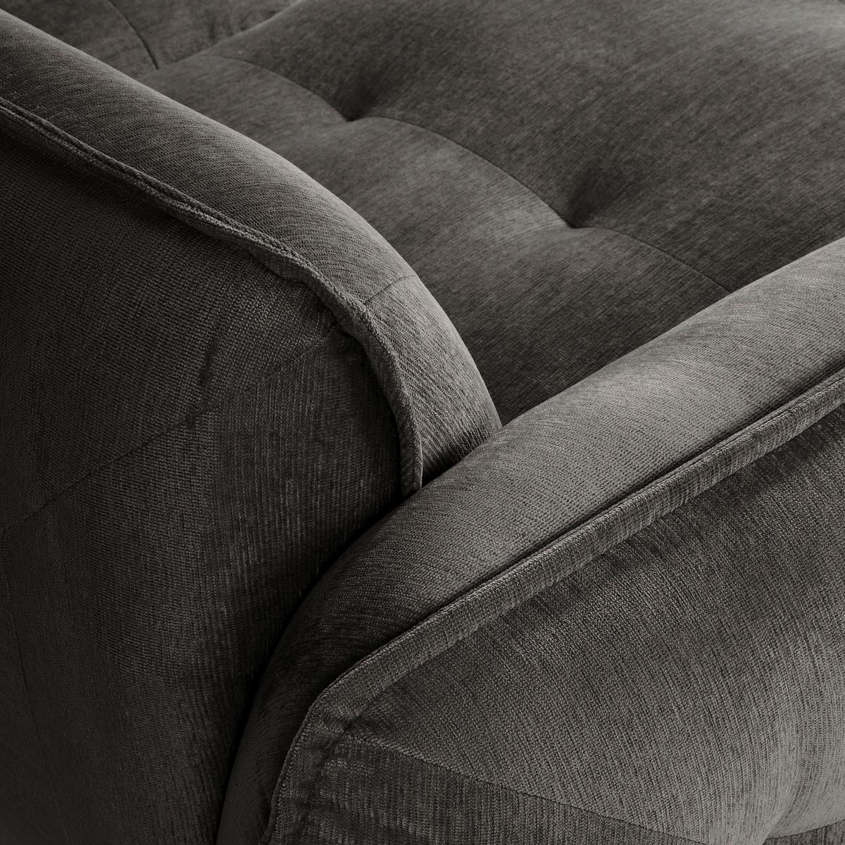 Ecksofa Fluffy Anthrazit S: 184x269 Cm - Anthrazit/Schwarz, MODERN, Textil (184/269cm) - Trendmanufaktur