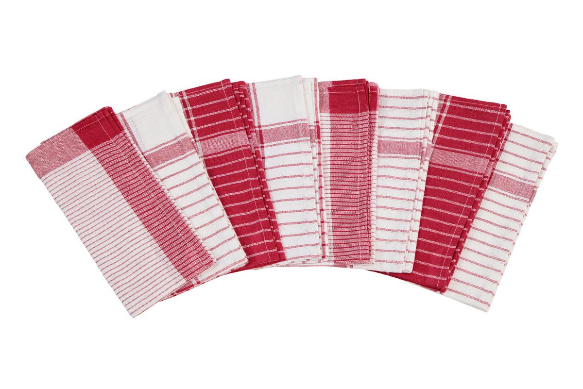 Geschirrtücher Frankfurt Baumwolle 8er-Set Bunt - Multicolor, KONVENTIONELL, Textil (50/70cm) - Ondega