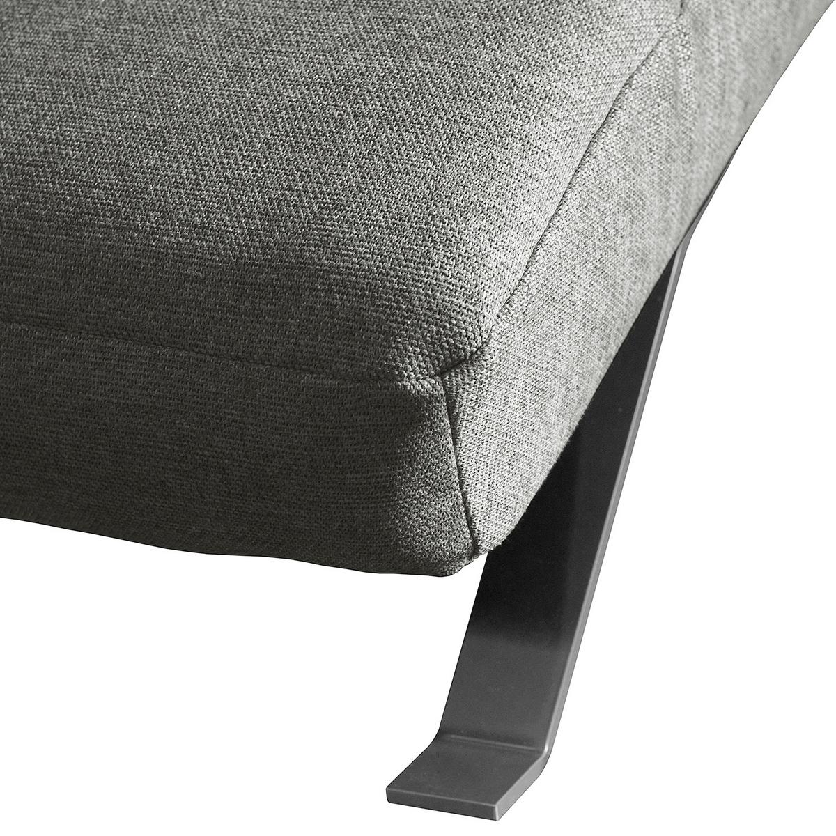 Relaxliege Swing Silver Grau B: 65 cm - Silberfarben/Grau, Design, Textil (65/65/171cm) - Livetastic