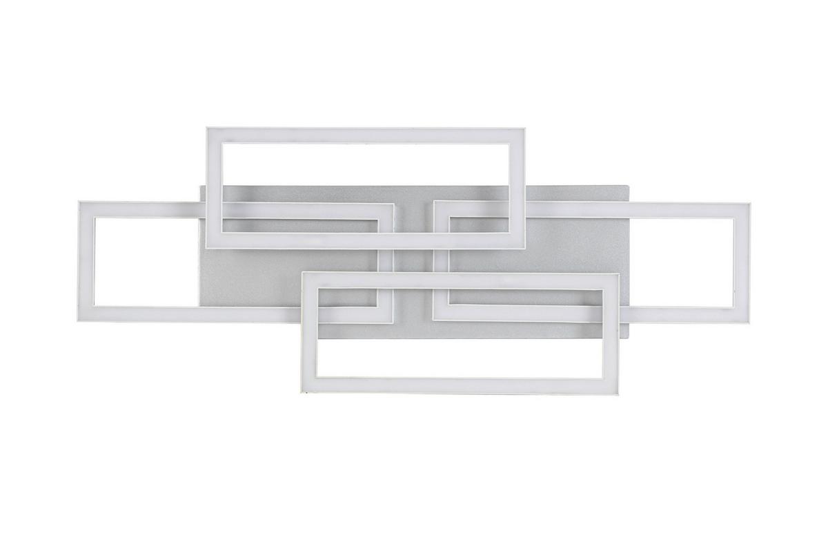 STROPNÉ LED SVIETIDLO MEGA - strieborná/niklová, Modern, kov/plast (72/28,4/8cm) - Mömax