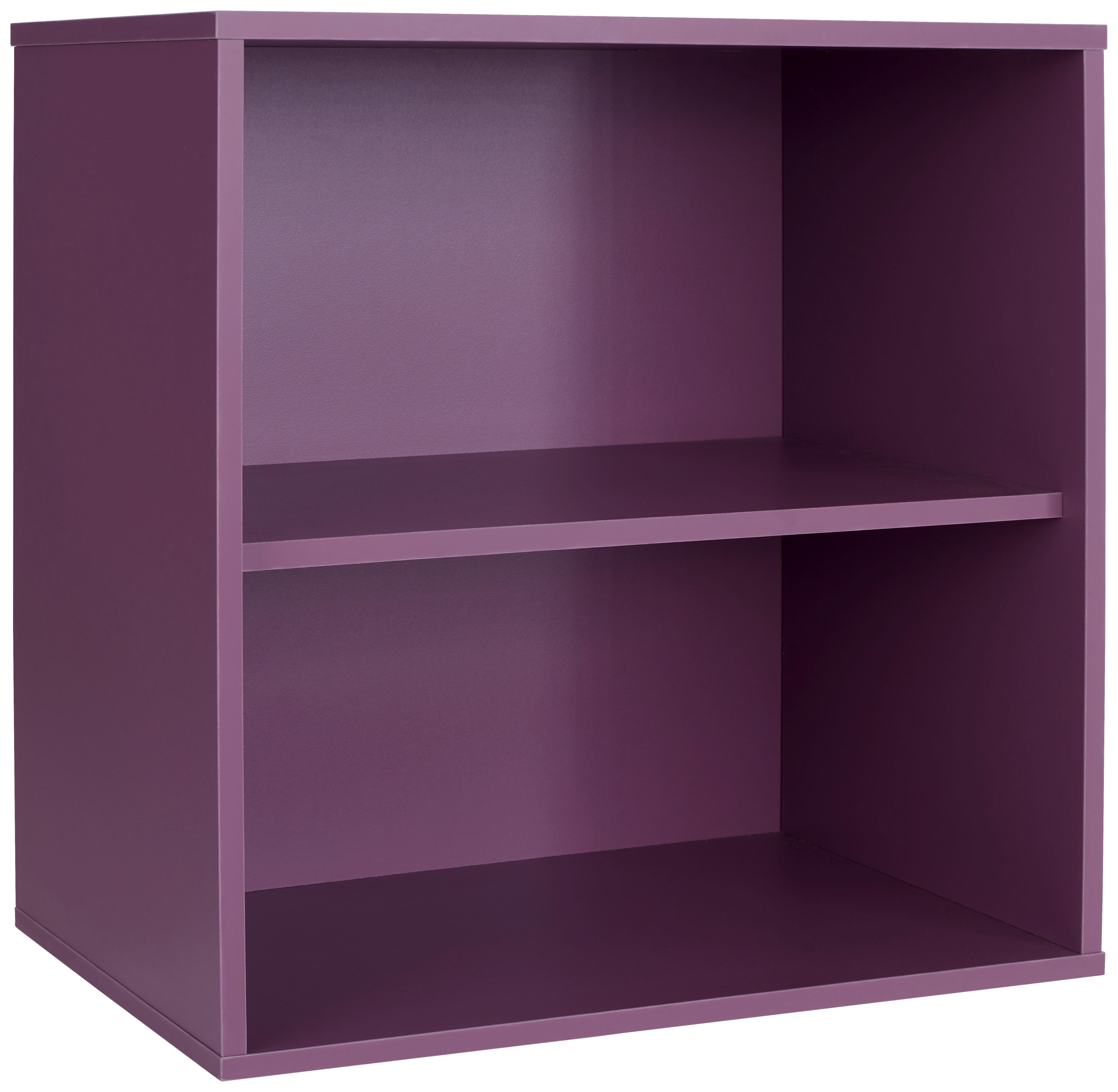 Regal Stehend/Hängend Box B: 46 cm Violett - Violett, MODERN, Holzwerkstoff (46/46/25cm) - Ondega
