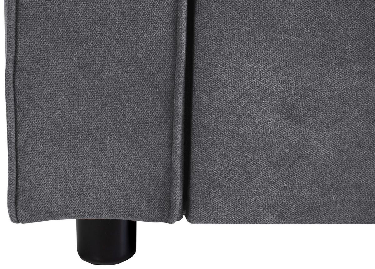 Třímístná pohovka HAZE, antracitová - antracitová, Trend, textil (162/90/89cm)