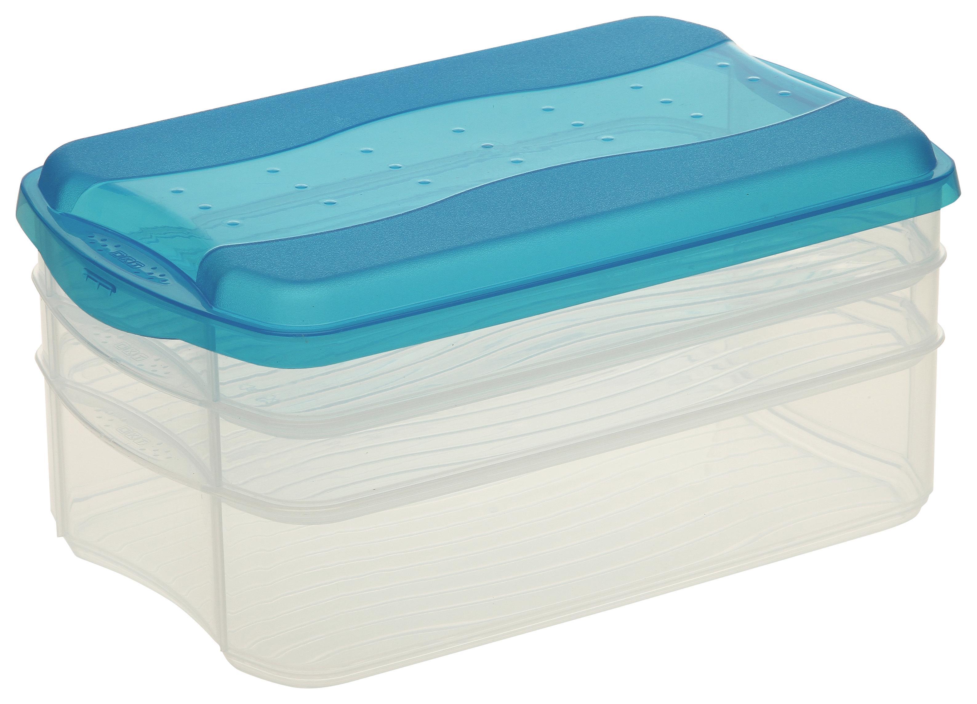 Dreiteiliges Vorratsdosen-Set aus Kunststoff