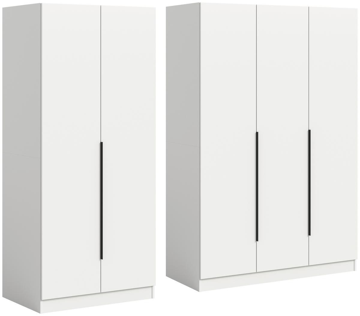 Drehtürenschrank Kopenhagen, Weiß B: 200 Cm - Weiß, MODERN, Holzwerkstoff (200/181/52cm) - MID.YOU