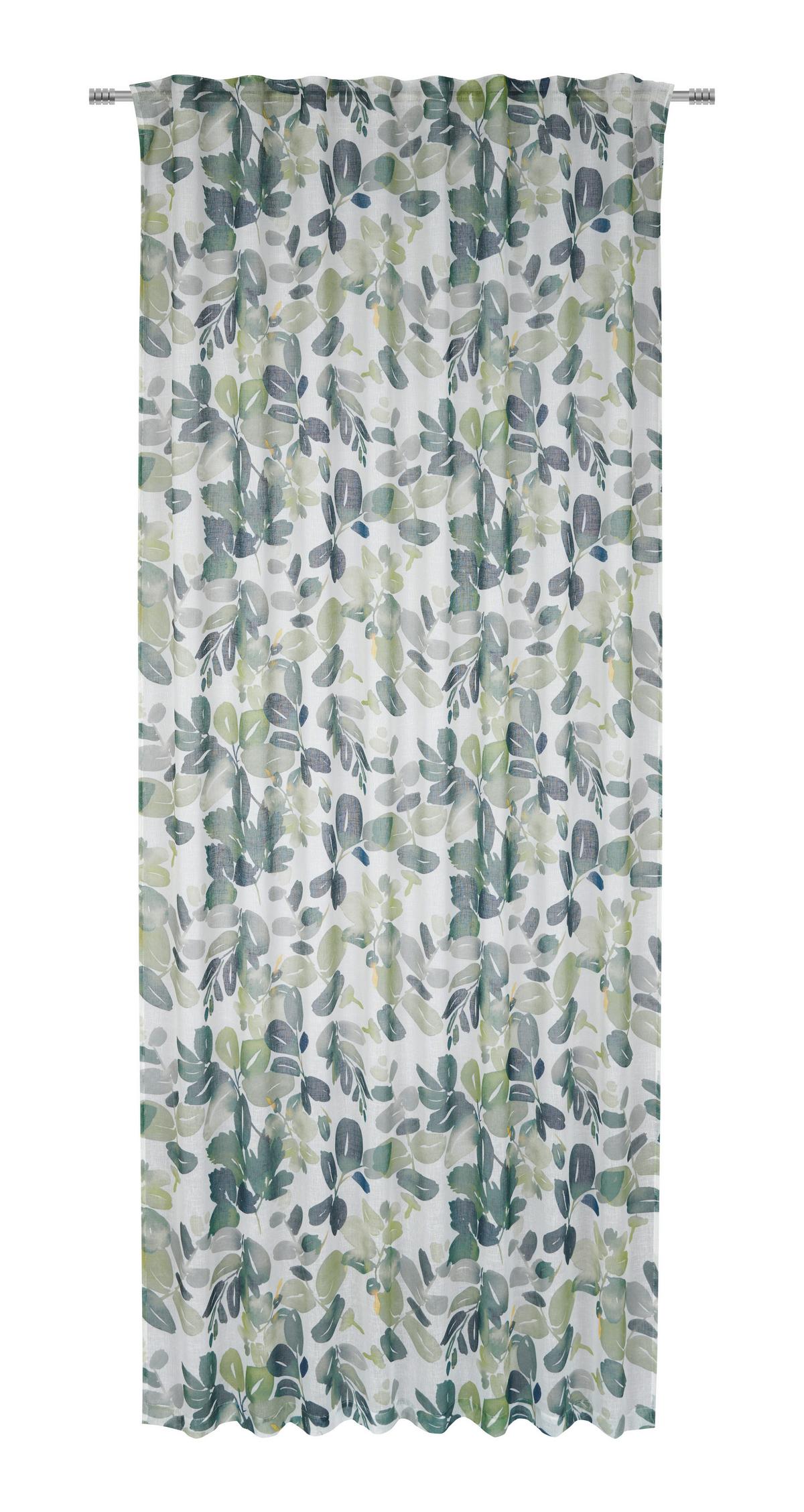 HOTOVÝ ZÁVĚS Steffi, 135/255cm - zelená, Romantický / Rustikální, textil (135/255cm) - Mömax